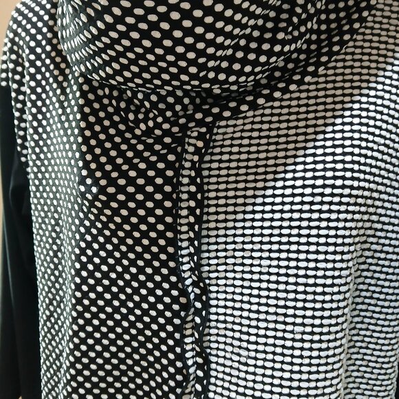 Joseph Ribkoff Top - Cowl Neck / High-Low - Picture 4 of 5